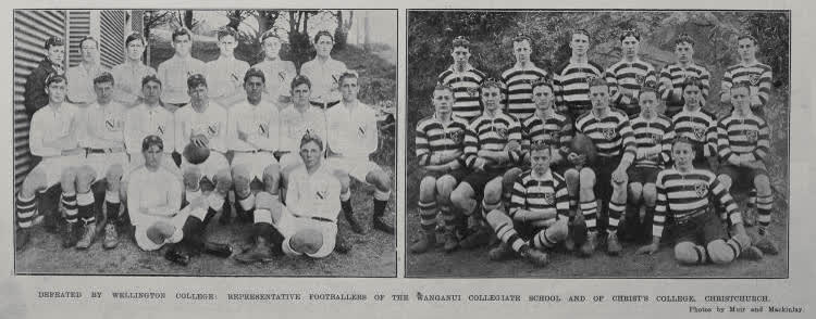 Defeated By Wellington College, 1913