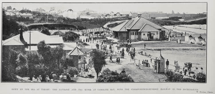 Down by the sea at Timaru, 1914