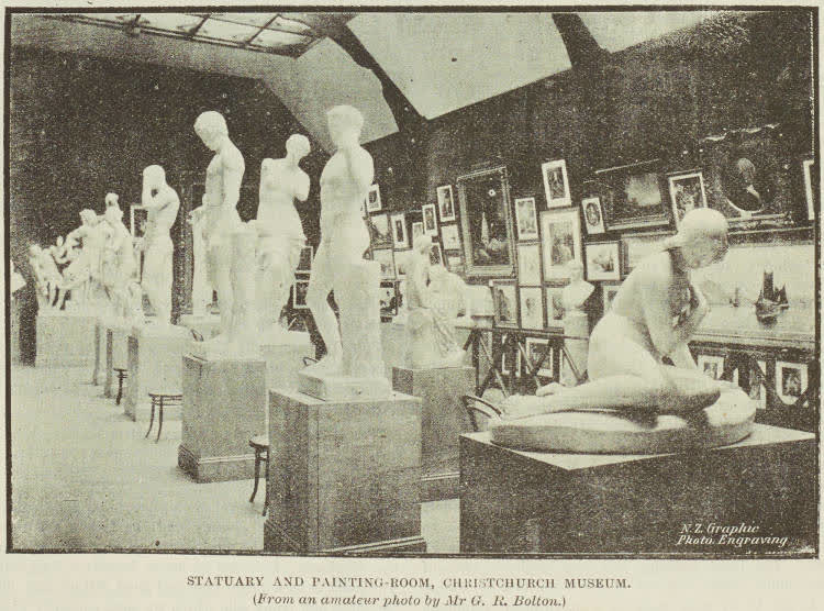 Statuary and Painting-Room, Christchurch Museum, 1893