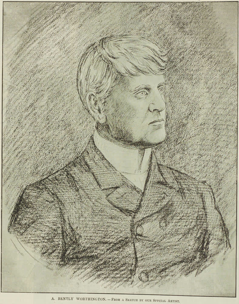 A. Bently Worthington, from a sketch by our special artist, 1893