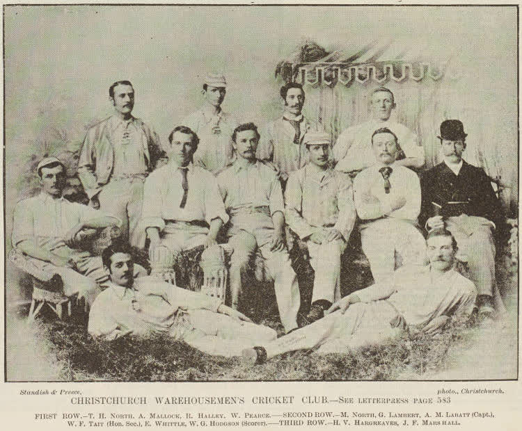 Christchurch Warehousemen's Cricket Club, 1893