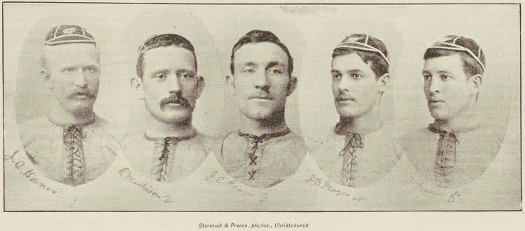Some Merivale Football Club players, 1893