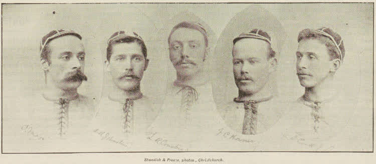 Some Merivale Football Club players, 1893