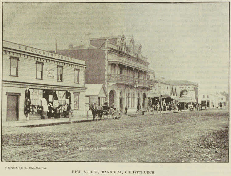 High Street, Rangiora, Christchurch, 1893