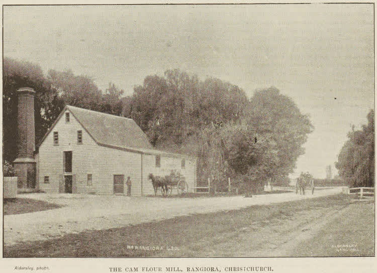 The Cam flour mill, Rangiora, Christchurch, 1893