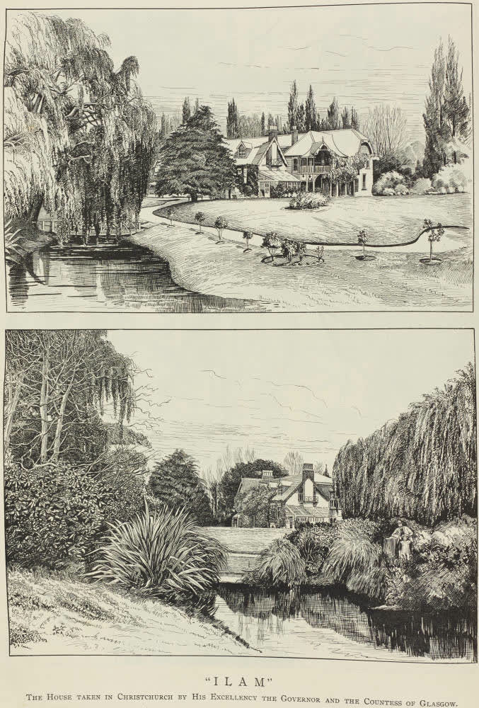 Ilam the house taken in Christchurch by His Excellency the Governor and the Countess of Glasgow, 1893