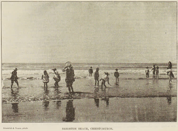 Brighton Beach, Christchurch, 1893