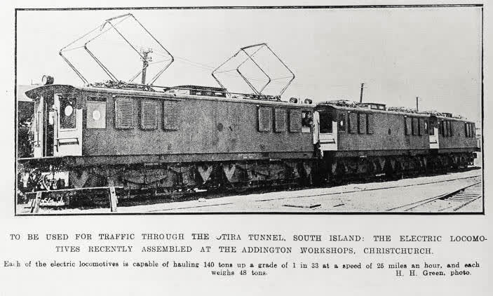 To Be Used For Traffic Through The Otira Tunnel, South Island, 1923