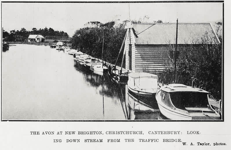 The Avon At New Brighton, Christchurch, Canterbury, 1923