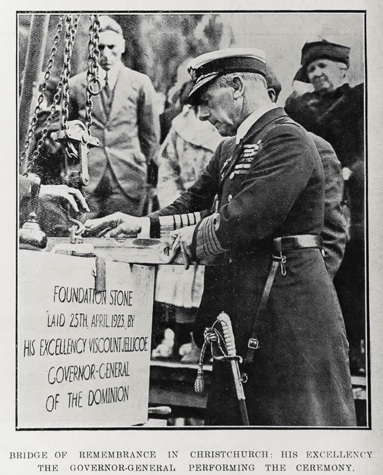 Bridge of Remembrance In Christchurch, 1923
