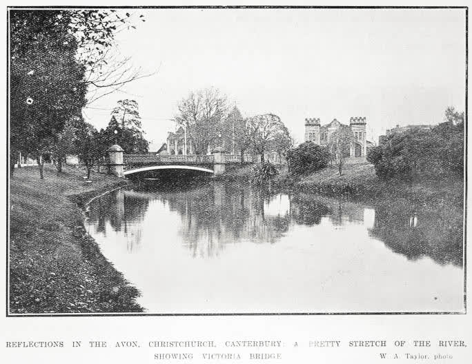 Reflections in the Avon, Christchurch, Canterbury, 1923