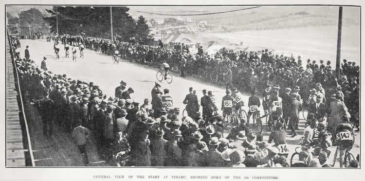Timaru to Christchurch cycle race, 1923