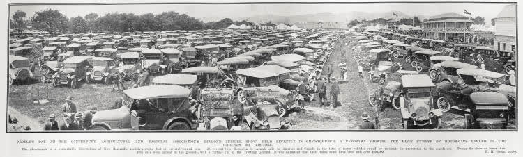 People's Day at the Canterbury Agricultural and Pastoral Association's Diamond Jubilee Show, 1923