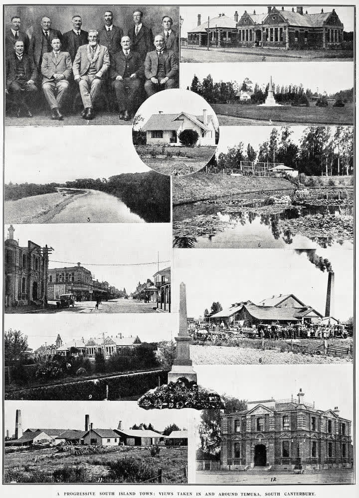 A progressive South Island town: views taken in and around Temuka, South Canterbury, 1924