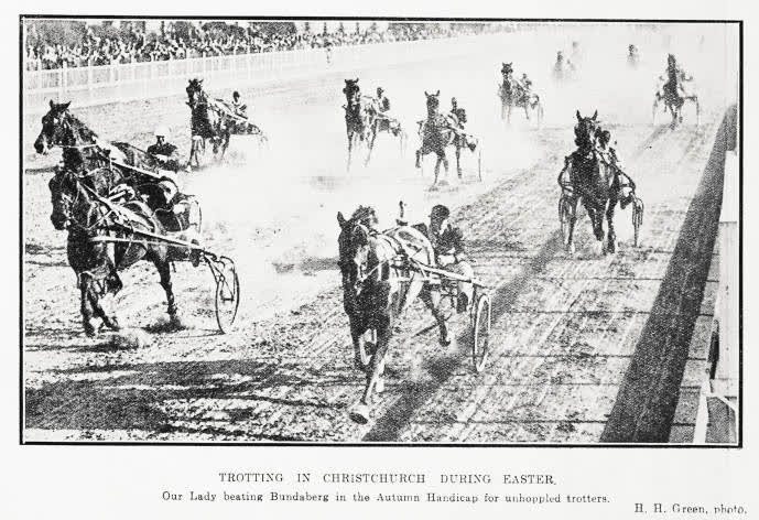 Trotting in Christchurch during Easter, 1924