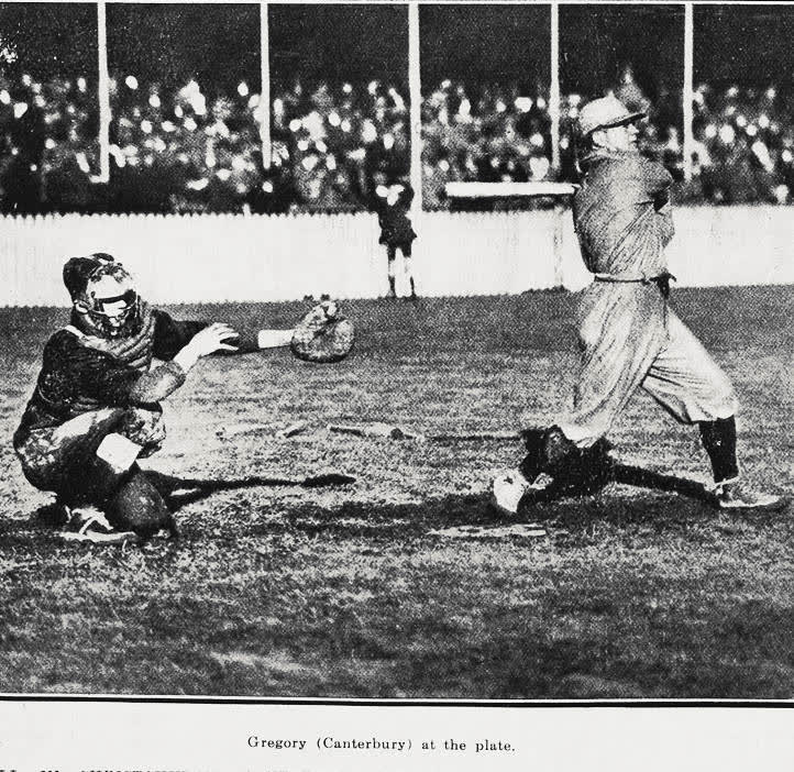 Gregory (Canterbury) at the plate, 1924