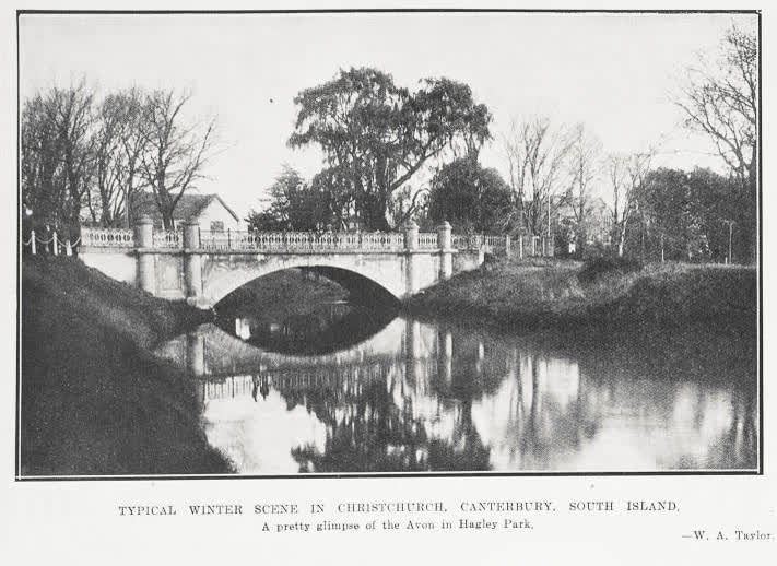 Typical winter scene in Christchurch, Canterbury, South Island, 1924
