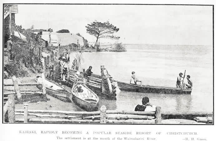 Kairaki, rapidly becoming a popular seaside resort of Christchurch, 1925