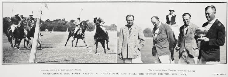 Christchurch Polo Club's Meeting At Hagley Park Last Week: The Contest for the Stead Cup, 1925