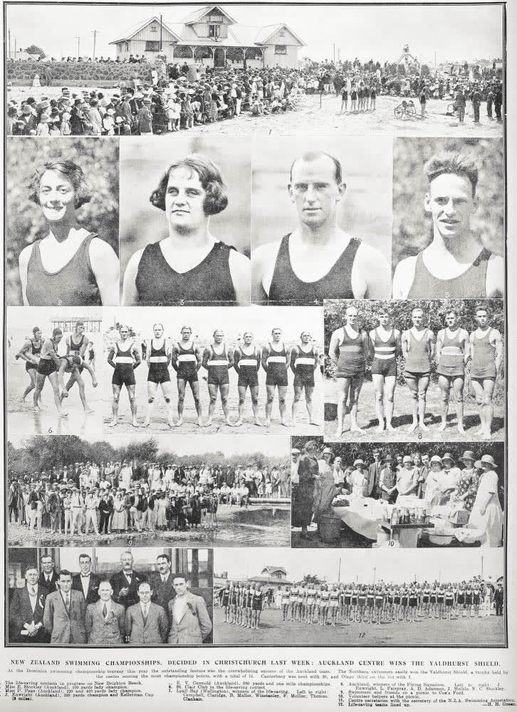 New Zealand Swimming Championships, Decided In Christchurch Last Week: Auckland Centre Wins The Yaldhurst Shield, 1925