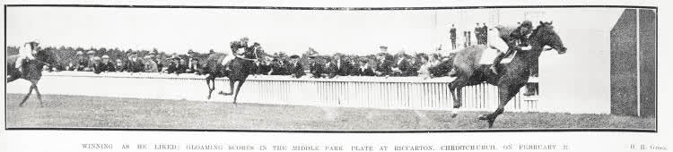 Winning As He Liked: Gloaming Scores in the Middle Park Plate At Riccarton, Christchurch, on February 21, 1925