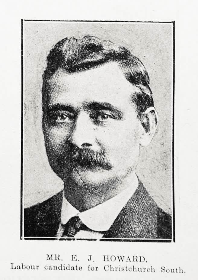 MR. E. J. HOWARD Labour candidate for Christchurch South, 1925