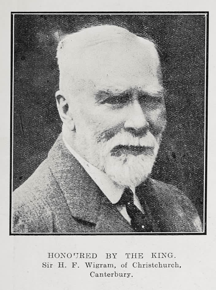 Honoured by the King: Sir H.F. Wigram, of Christchurch, Canterbury, 1926
