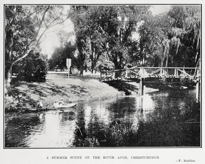 A Summer Scene on the River Avon, Christchurch, 1926