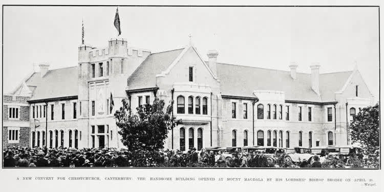 A New Convent For Christchurch, Canterbury: The Handsome Building Opened At Mount Magdala By His Lordship Bishop Brodie on April,20, 1926