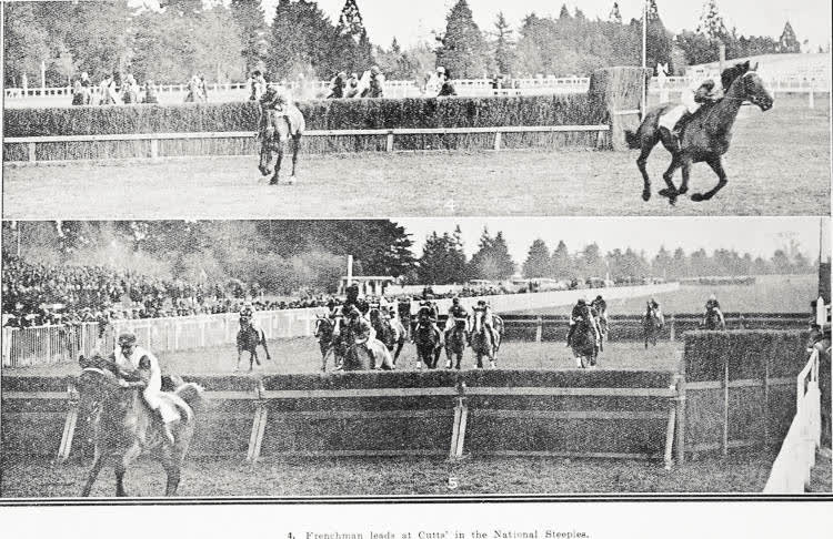 Frenchman leads at Cutts' in the National Steeples, 1926