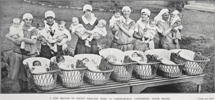 A New Branch Of Infant Welfare Work In Christchurch Canterbury, South Island, 1927
