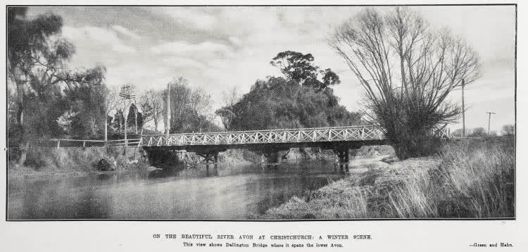 On The Beautiful River Avon At Christchurch: A Winter Scene, 1927