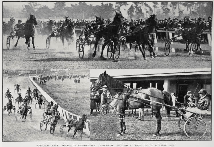 'National Week' Opened In Christchurch, Canterbury' Trotting At Addington On Saturday Last, 1927