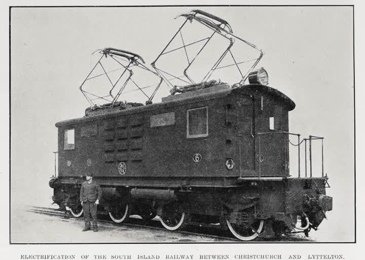 Electrification of the South Island Railway Between Christchurch And Lyttelton, 1927