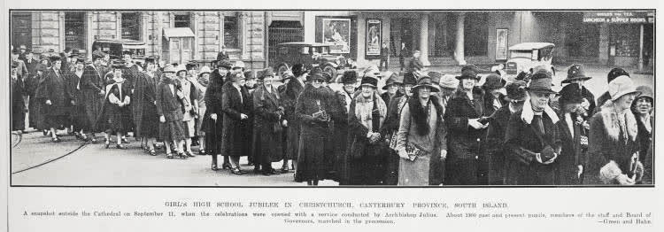 Girl's High School Jubilee In Christchurch, Canterbury Province, South Island, 1927