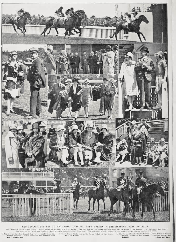 New Zealand Cup Day At Riccarton: Carnival Week Opened In Christchurch Last Saturday, 1927
