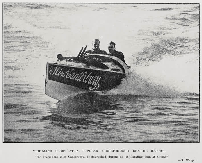 Thrilling Sports At A Popular Christchurch Seaside Resort, 1928
