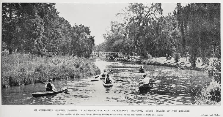 An Attractive Summer Pastime In Christchurch City, Canterbury Province, South Island of New Zealand, 1928