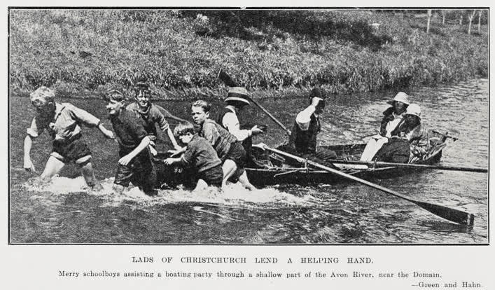 Lads Of Christchurch Lend A Helping Hand, 1928