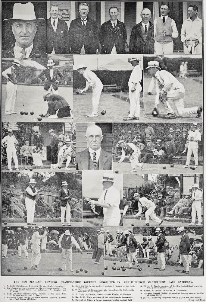 The New Zealand Bowling Championship Tourney Concluded In Christchurch, Canterbury, Last Saturday, 1928