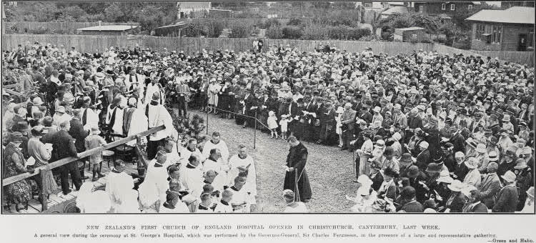 New Zealand's First Church Of England Hospital Opened In Christchurch, Canterbury, Last Week, 1928