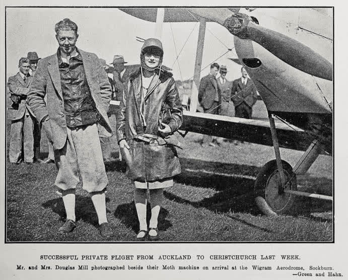 Successful Private Flight From Auckland To Christchurch Last Week, 1928