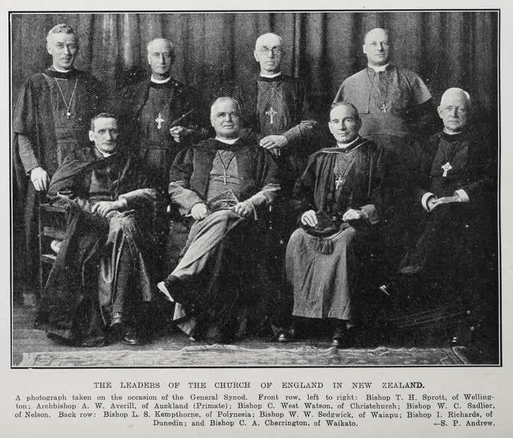 The leaders of the Church of England in New Zealand, 1928