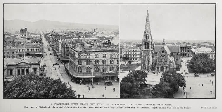 A prosperous South Island city which is celebrating its diamond jubilee next week, 1928