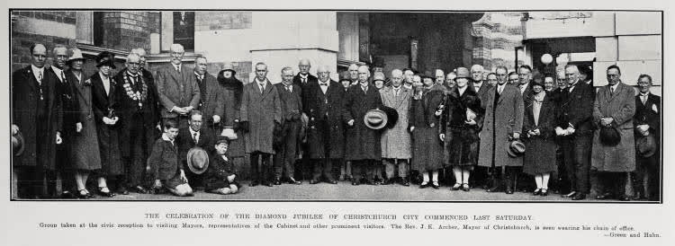 The Celebration of the Diamond Jubilee Of Christchurch City Commenced Last Saturday, 1928