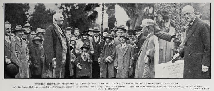 Further Important Functions At Last Week's Diamond Jubilee Celebrations In Christchurch, Canterbury, 1928