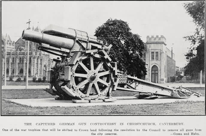 The Captured German Gun Controversy In Christchurch, Canterbury, 1928