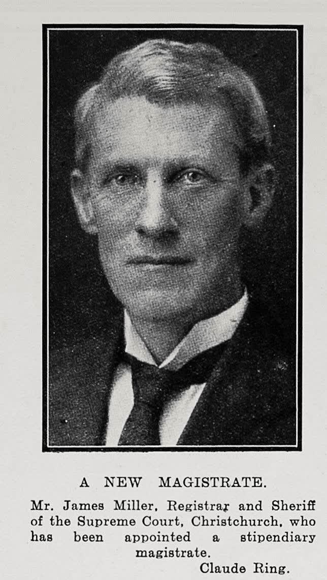 A New Magistrate: Mr. James Miller, 1928