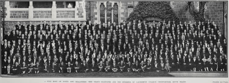 A Fine Body Of Young New Zealanders: This Year's Graduates And The Students Of Canterbury College Christchurch, South Island, 1928
