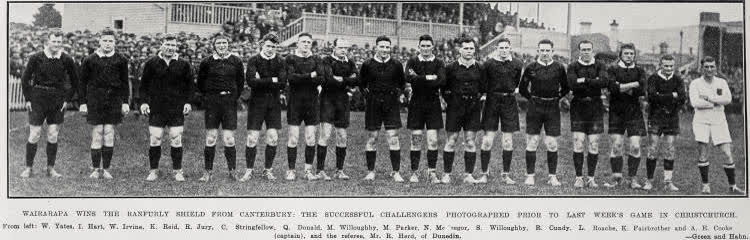 Wairarapa Wins The Ranfurly Shield From Canterbury, 1928